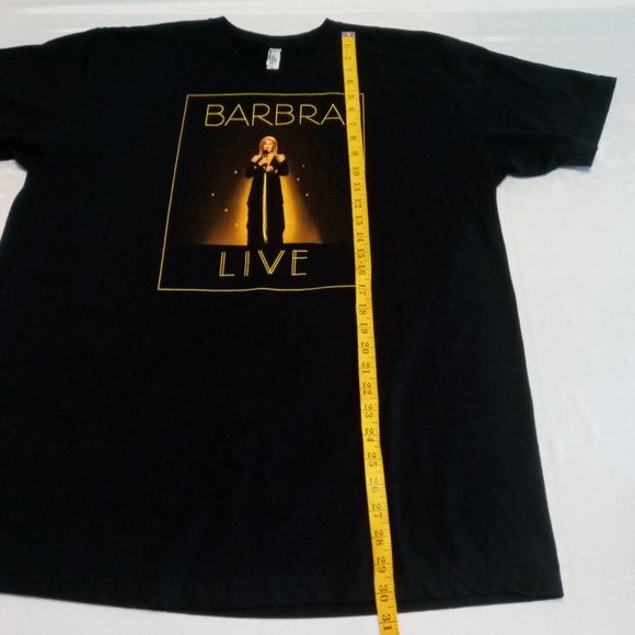 Barbra Streisand Live 2012 Tour black Tee Size 2XL but runs smaller - Picture 6 of 8